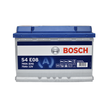 מצבר לרכב 70 אמפר דגם S4E08 EFB START STOP PLUS תוצרת בוש BOSCH