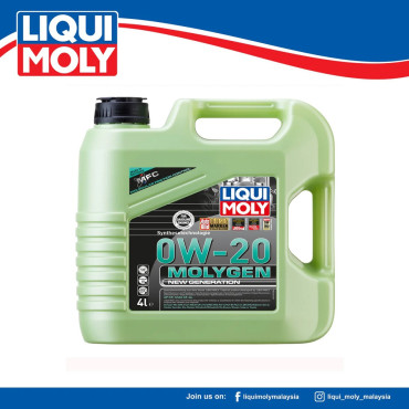 שמן סינטטי 0W20 MOLIGEN NEW GENERATION תוצרת LIQUI MOLY גרמניה 4 ליטר