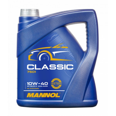 A3/B3 CLASSIC 10W40 שמן מנוע סינטטי מלא  MANNOL-מיכל 5 ליטר תוצרת מנול גרמניה 