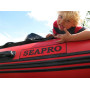 SEAPRO סירה גומי מקצועית רצפת אלומיניום קשיחה אורך 2.7 מטר תקן CE